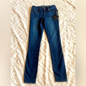 Articles Of Society Women’s Dark Wash Denim Skinny Leg Jeans Pants Size 1/2 New